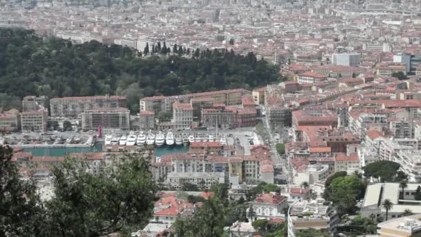 City of Nice from above — Stock Video