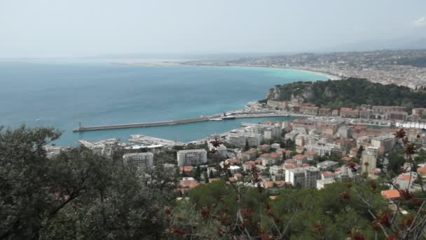 Cidade de Nice de cima — Vídeo de Stock