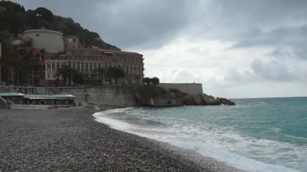 Luksusowy ośrodek Riwiery Francuskiej, Nicea, Francja — Wideo stockowe