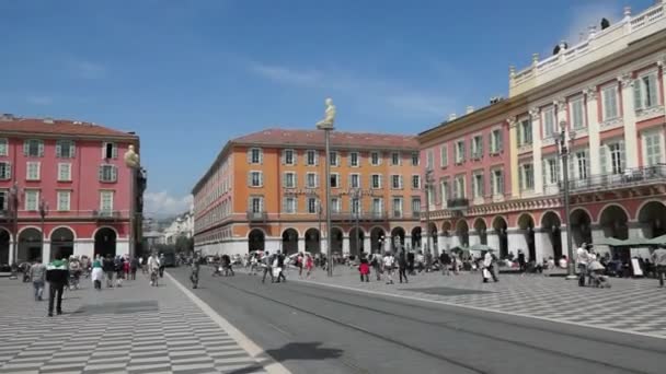 Nice - Place Massena-timelapse — Stok video