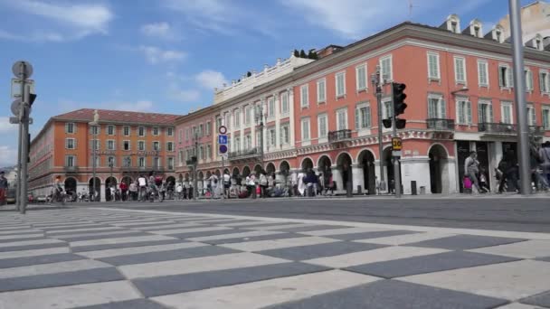 Nice-Plaza Massena-Timelapse — Stockvideo