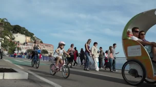 Nice - Promenade des Anglais — Stockvideo