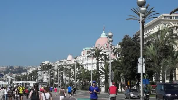 Νίκαια - Promenade des Anglais — Αρχείο Βίντεο