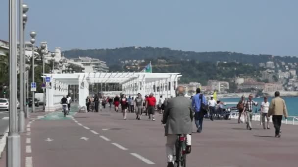 Nice - Promenade des Anglais — Stock Video
