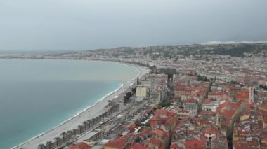 Fransa'da Nice görünümü şehir. Fransız Rivierası'nın lüks resort.
