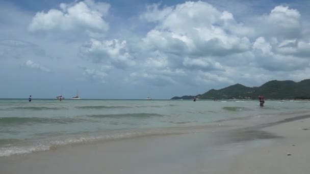 Chaweng beach - Zeitraffer — Stockvideo