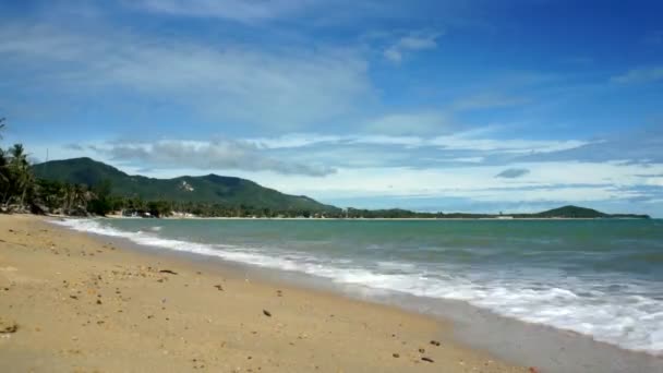 Mar tropical e praia - timelapse — Vídeo de Stock