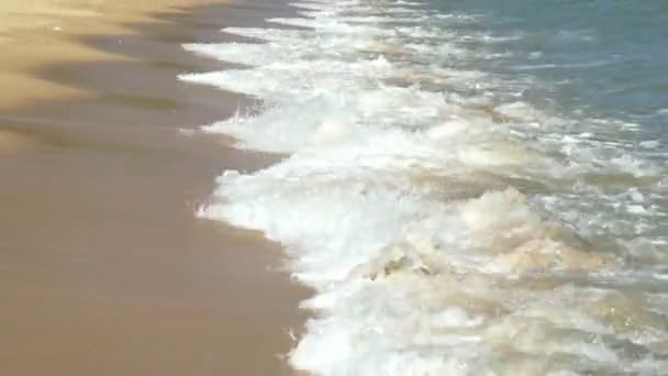 Vagues d'eau sur la plage — Video