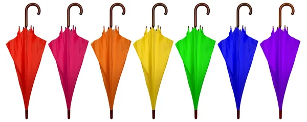 Şemsiye katlanmış-renkli — Stok fotoğraf