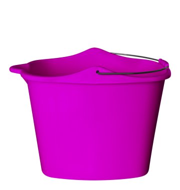 Plastic bucket - rose