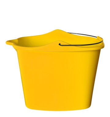 Plastic bucket - yellow