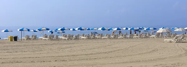 Praia Barceloneta em Barcelona, Espanha — Fotografia de Stock