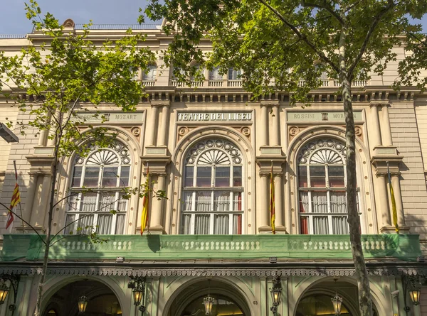 Teatro Del Liceu — Foto de Stock