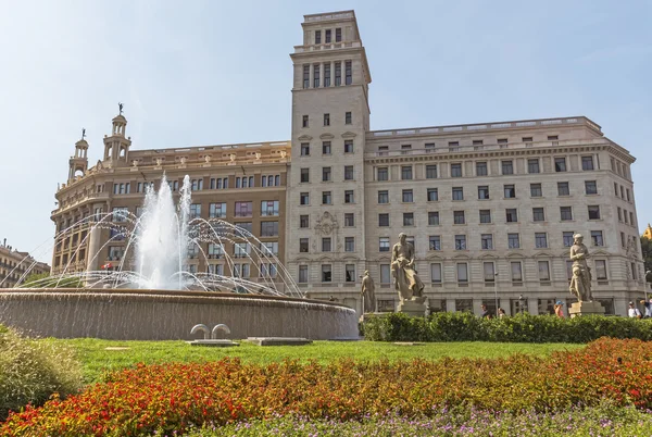 Weergave van de Placa de Catalunya — Stockfoto