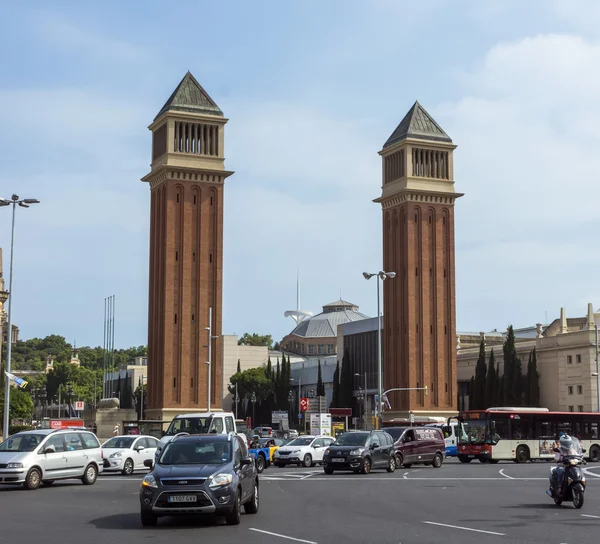 Venetiaanse torens in barcelona — Stockfoto