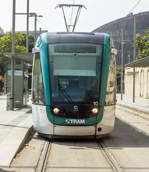 Trem Barcelona dikenal sebagai Trambaix — Stok Foto