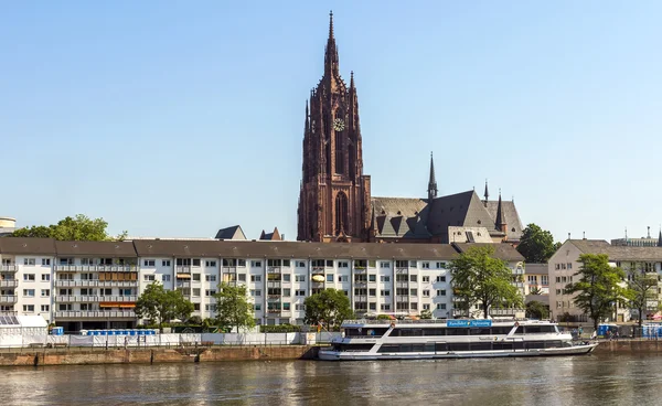 View on old district of Frankfurt am Main, Germany
