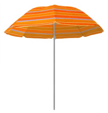 Plaj şemsiye - turuncu çizgili