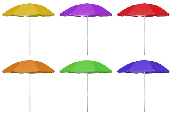 Beach umbrellas - colorful — Stock Photo, Image