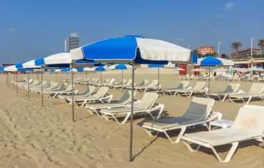 Barceloneta beach Barcelona, İspanya