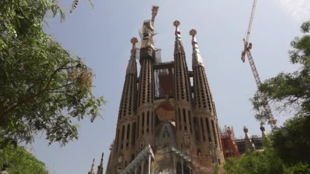 Barcelona-e - Sagrada Familia Barcelona — Stok video