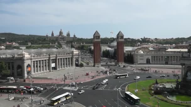 Placa De Espana - felülnézet — Stock videók