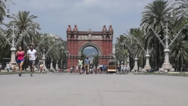 Arco de Triunfo Barcelona - TimeLapse — Vídeos de Stock