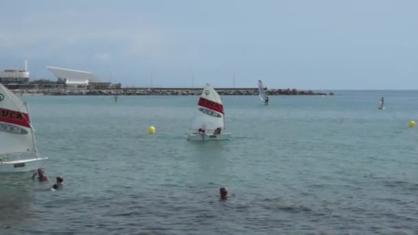 Städtische nautische barcelona — Stockvideo