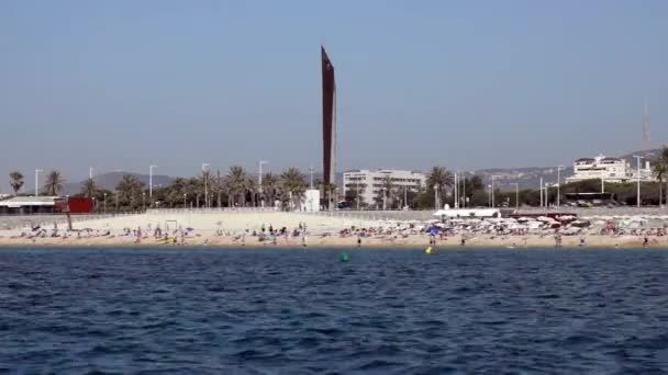 Barcelone-e - Barceloneta Beach - timelapse — Video