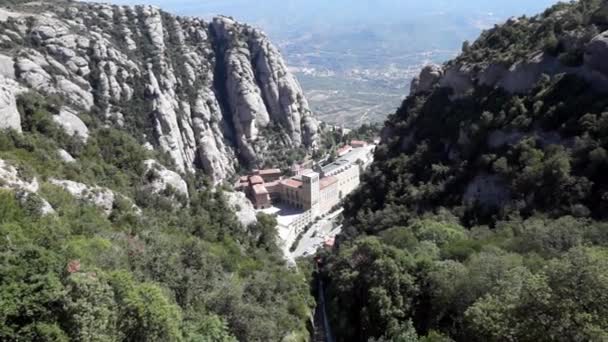 Monastero di Montserrat vicino a Barcellona — Video Stock