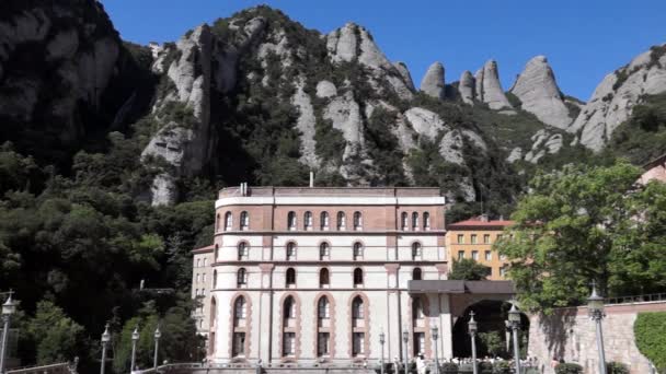 Monasterio de Montserrat cerca de Barcelona — Vídeos de Stock