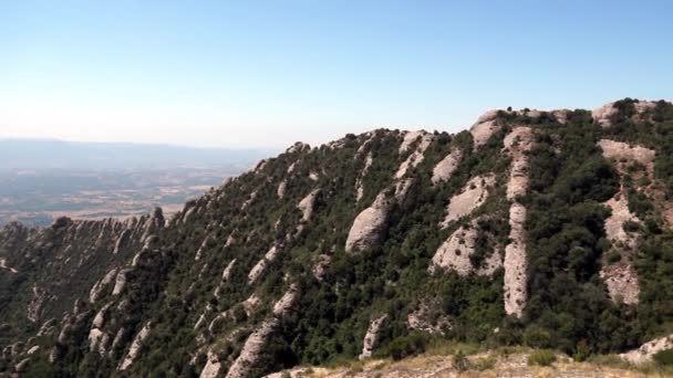 Montañas de Montserrat — Vídeo de stock