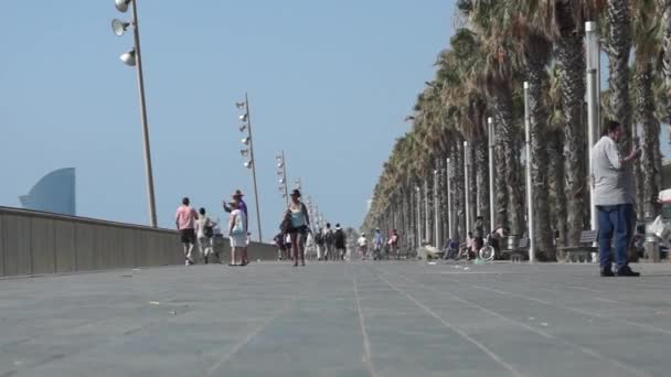 Promenade à Barcelone - timelapse — Video