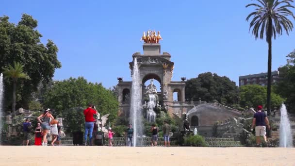 Карро de la Аврора фонтан - timelapse — стокове відео