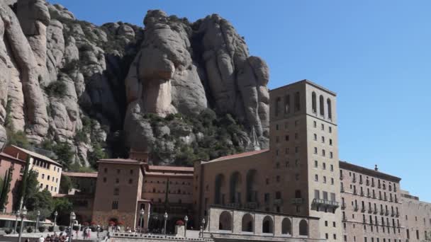 Monasterio de Montserrat cerca de Barcelona — Vídeos de Stock