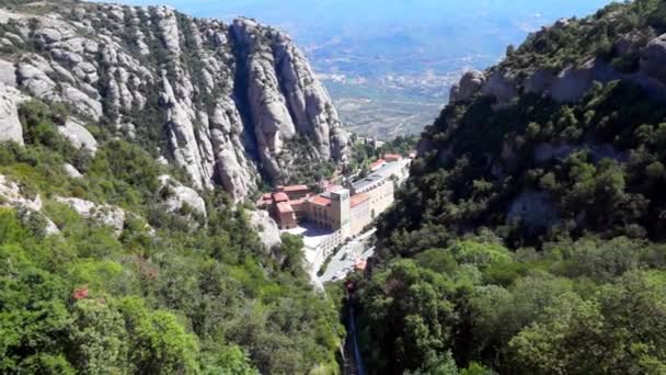 Monastero di Montserrat vicino a Barcellona — Video Stock