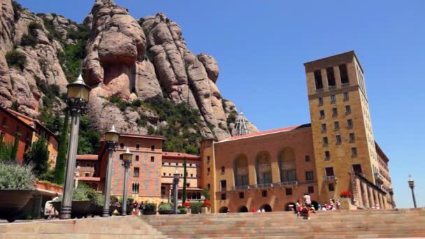 Monasterio de Montserrat cerca de Barcelona — Vídeos de Stock