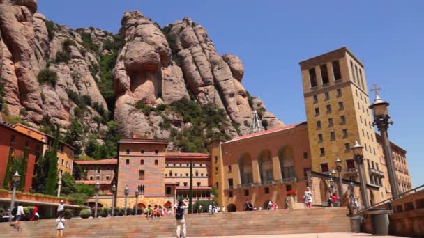 Montserrat Monastery near Barcelona — Stock Video