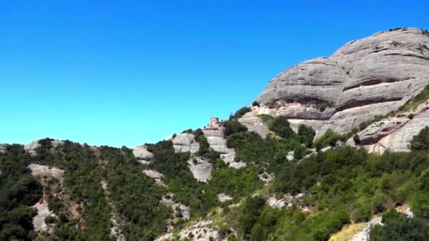 Mountains of Montserrat — Stock Video