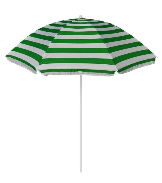 Parapluie rayé de plage - vert — Photo