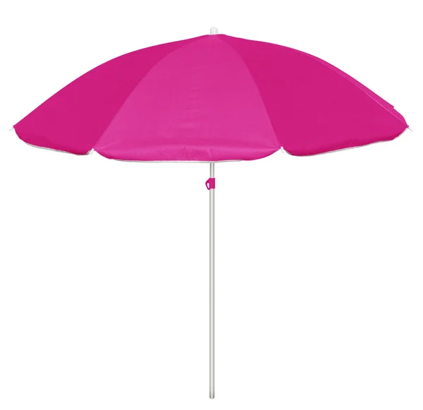 Beach umbrella - pink — Stock Photo, Image
