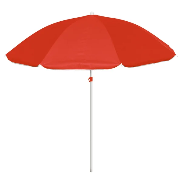 Beach umbrella - red — Stock Photo, Image