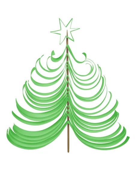 Christmas tree - green — Stock Photo, Image