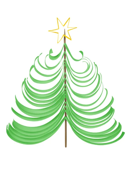 Christmas tree - green — Stock Photo, Image