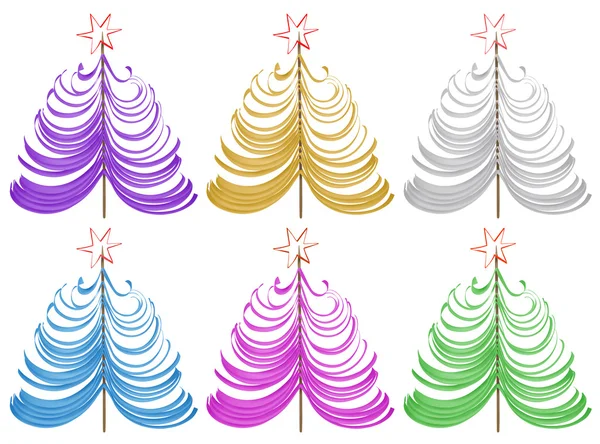 Рождественская елка - красочная — стоковое фото