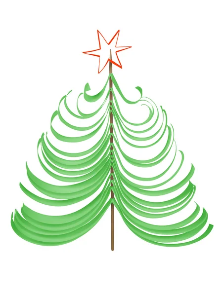 Christmas tree - green — Stock Photo, Image