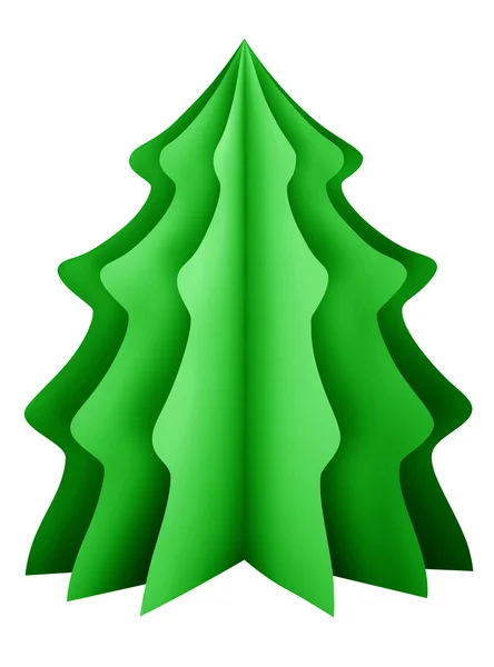 Рождественская елка - зеленая — стоковое фото