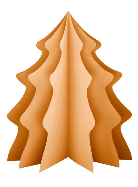 Christmas tree - orange — Stock Photo, Image