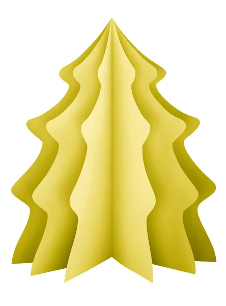 크리스마스 트리-노란색 — 스톡 사진