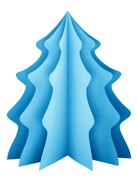 Christmas tree - light blue — Stock Photo, Image